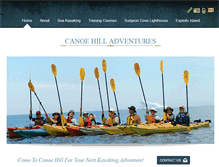 Tablet Screenshot of canoehilladventures.nl.ca